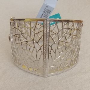 Effy Cuff Bracelet Diamonds Sterling Silver